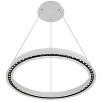 Telbix Serda Circular LED Pendant Light White 69cm 3CCT