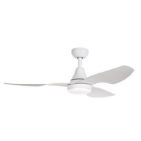 ThreeSixty Simplicity 45 Inch DC Ceiling Fan White with 18W LED Light