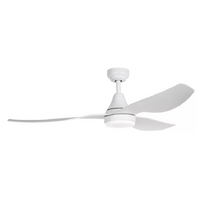 ThreeSixty Simplicity 52 Inch DC Ceiling Fan White with 18W LED Light
