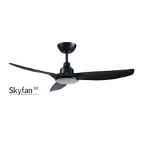 Ventair Skyfan DC 1200 Ceiling Fan Black with Light