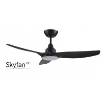 Ventair Skyfan DC 1300 Ceiling Fan Black with Light