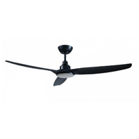 Ventair Skyfan DC 1500 Ceiling Fan Black with Light
