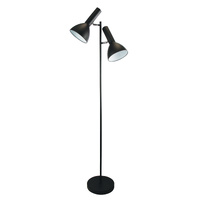 Oriel Vespa Twin Floor Lamp Antique Black