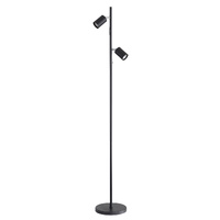Oriel Ponte Twin Floor Lamp Black