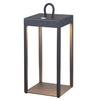 Telbix Sotra 3W LED Rechargeable Table Lamp Black