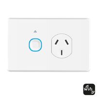 Mercator Ikuu Smart Single Power Point White WiFi 