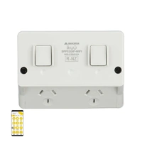 Mercator Ikuü Smart Wi-Fi IP54 Double Power Point Grey