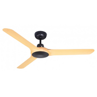 Ventair Spyda 1250 3-Blade Ceiling Fan Bamboo with Light