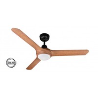 Ventair Spyda 1250 3-Blade Ceiling Fan Teak with Light