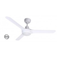 Ventair Spyda 1250 3-Blade Ceiling Fan White with Light