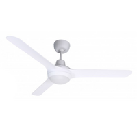 Ventair Spyda 1250 3-Blade Ceiling Fan White with Light