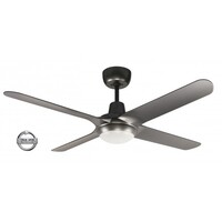 Ventair Spyda 1250 4-Blade Ceiling Fan Titanium with Light