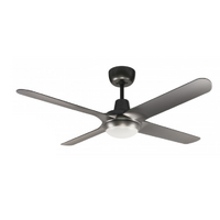 Ventair Spyda 1250 4-Blade Ceiling Fan Titanium with Light