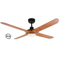 Ventair Spyda 1250 4-Blade Ceiling Fan Teak with Light
