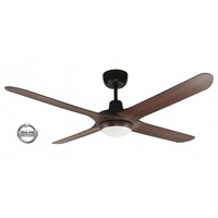 Ventair Spyda 1250 4-Blade Ceiling Fan Walnut with Light