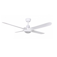 Ventair Spyda 1400 4-Blade Ceiling Fan White with Light