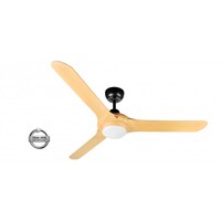 Ventair Spyda 1570 3-Blade Ceiling Fan Bamboo with Light