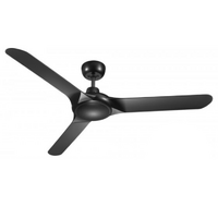 Ventair Spyda 1570 3-Blade Ceiling Fan Black