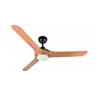 Ventair Spyda 1570 3-Blade Ceiling Fan Teak with Light