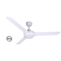 Ventair Spyda 1400 3-Blade Ceiling Fan White with Light