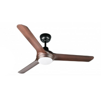 Ventair Spyda 1570 3-Blade Ceiling Fan Walnut with Light