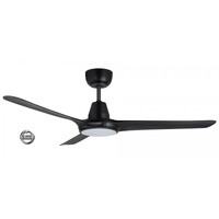 Ventair Spyda EC 50" 3 Blade LED Ceiling Fan Black