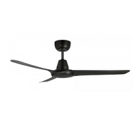 Ventair Spyda EC 50" 3 Blade Ceiling Fan Black