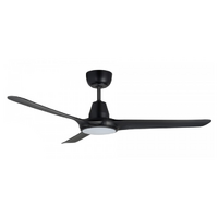 Ventair Spyda EC 56" 3 Blade LED Ceiling Fan Black