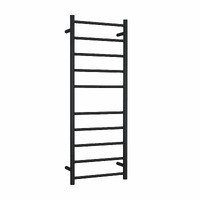 Thermorail SR19MB Matt Black Round Ladder Heated Towel Rail