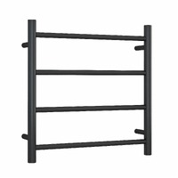 Thermorail SR25MB Matt Black Round Ladder Heated Towel Rail