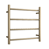 Thermorail SR25MBB Brushed Brass Round Ladder Heated Towel Rail