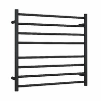 Thermorail SR33MB Matt Black Round Ladder Heated Towel Rail