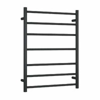Thermorail SR44MB Matt Black Round Ladder Heated Towel Rail