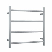 Thermorail SRB25M Brushed Straight Round Ladder Heated Towel Rail