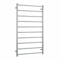 Thermorail SRB69M Brushed Straight Round Ladder Heated Towel Rail