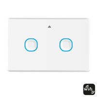Mercator Smart Double Light Switch White WiFi