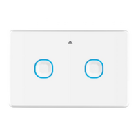 Mercator Smart Double Light Switch White WiFi