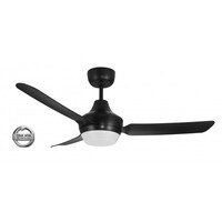 Ventair Stanza 1200 Ceiling Fan Black with B22 Light