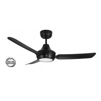 Ventair Stanza 1200 Ceiling Fan Black with LED Light