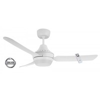 Ventair Stanza 1200 Ceiling Fan White with B22 Light & Remote