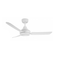 Ventair Stanza 1200 Ceiling Fan White with LED Light