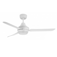 Ventair Stanza 1400 Ceiling Fan White with B22 Light