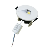 CLA STE Recessed Round Step Light White