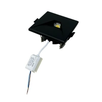 CLA STE Recessed Square Step Light Black