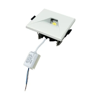 CLA STE Recessed Square Step Light White