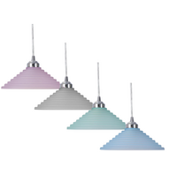 Domus Step-40 Art Deco Stepped Glass Pendant