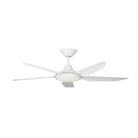 AeroDC Airborne Storm Ceiling Fan 48" with Light WH