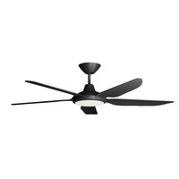 AeroDC Airborne Storm Ceiling Fan 56" with Light BK