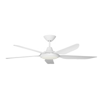 AeroDC Airborne Storm Ceiling Fan 56" with Light WH