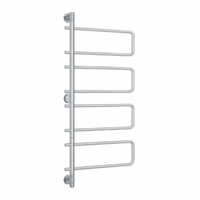Thermorail SV68 Straight Round Swivel Polished Heated Towel Rail